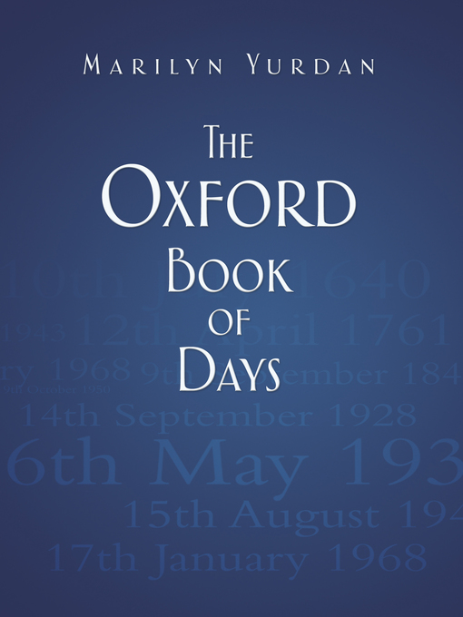 Cover image for The Oxford Book of Days